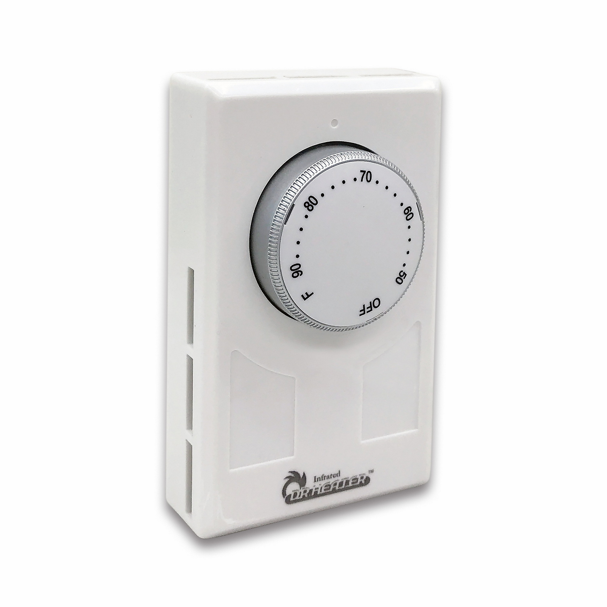 Dr. Infrared Heater Wall Thermostat — Single/Double Poles, 120-277V, 3360-7756W, White, Model# DR-001